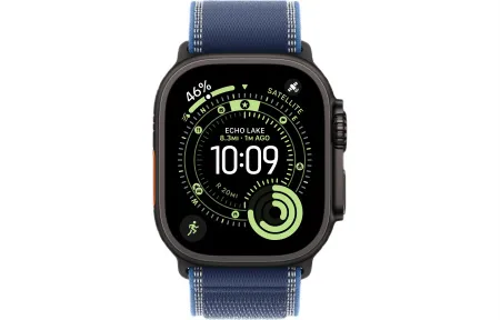Apple Watch Ultra 3 (2025) 49mm Black Titanium Case with Blue.Bright Blue Trail Loop 2 Apple Watch Ultra 3 (2025) 49mm Black Titanium Case with Blue.Bright Blue Trail Loop 2