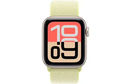 Apple Watch SE 3 (2025) 40mm Starlight Aluminum Case with Neon Yellow Sport Loop (GPS) 2 Apple Watch SE 3 (2025) 40mm Starlight Aluminum Case with Neon Yellow Sport Loop (GPS) 2