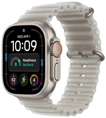 Смарт-часы Apple Watch Ultra 4 (2026) 49mm Natural Titanium TransluGray Ocean Band 1
