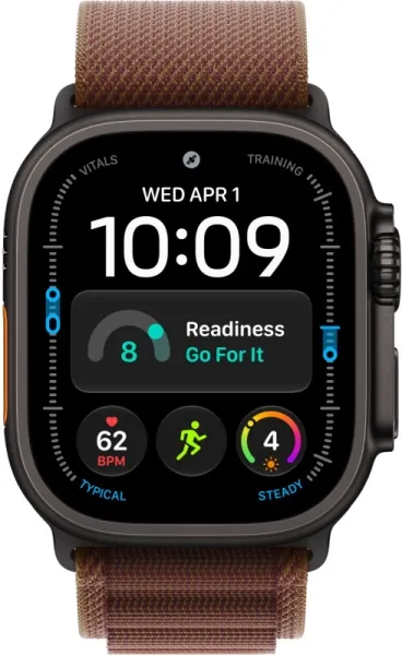 Смарт-часы Apple Watch Ultra 4 (2026) 49mm Black Titanium Burgundy Alpine Loop 2