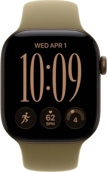 Смарт-часы Apple Watch S12 Dark Bronze Aluminium Case Olive Sport Band 2