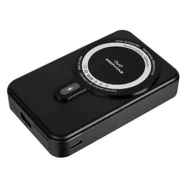 Аккумулятор магнитный KEEPHONE 10000mAh MagSafe (Snap Stand) Black 4