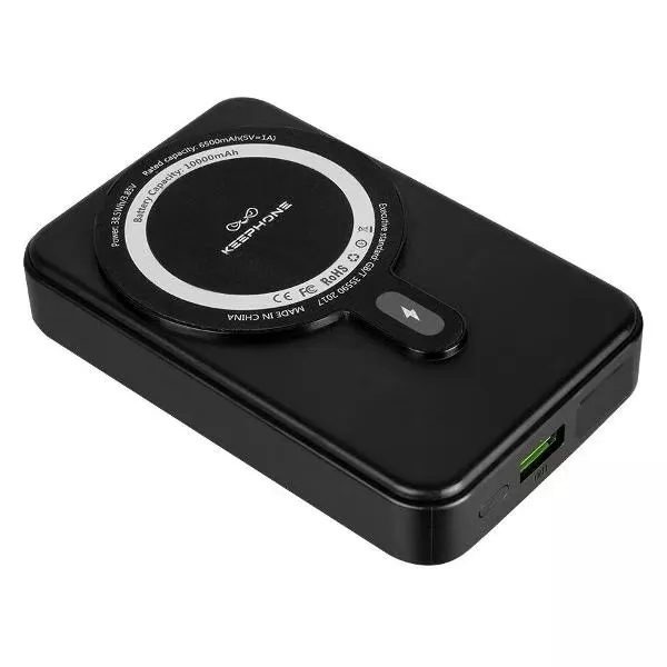 Аккумулятор магнитный KEEPHONE 10000mAh MagSafe (Snap Stand) Black 3