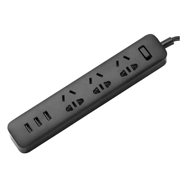 Сетевой адаптер Xiaomi Mi Power Strip Black (3 розетки+3 USB-port) 1