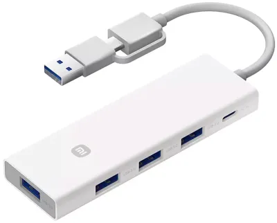 Адаптер USB-хаб Xiaomi Multifunctional HUB 4-in-1 Dual Head Splitter (XMSTFXQ01YM) 1
