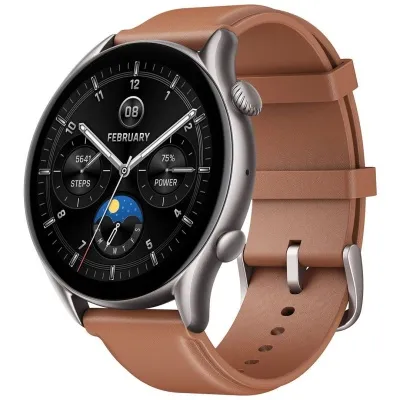 Смарт-часы Xiaomi Amazfit GTR 4 NEW Brown Leather 1 Смарт-часы Xiaomi Amazfit GTR 4 NEW Brown Leather 1