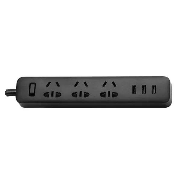 Сетевой адаптер Xiaomi Mi Power Strip Black (3 розетки+3 USB-port) 2
