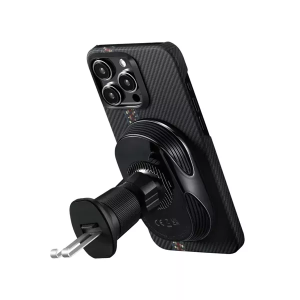 Автомобильный держатель с функцией беcпроводной зарядки Pitaka MagEZ Car Mount Pro 2 MagSafe 4