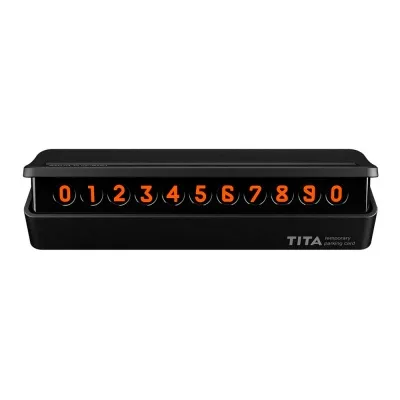 BCASE TITA Temporary Parking Card Black_1
