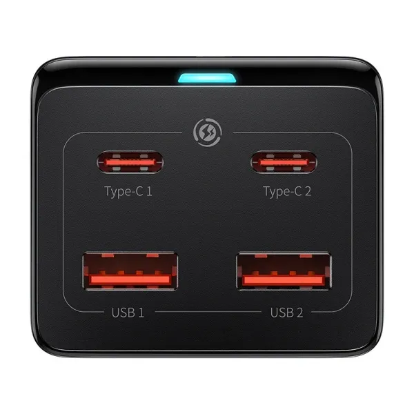 Сетевое зарядное устройство Baseus GaN3 Pro Desktop Powerstrip AC+2U+2C 100W Black 2