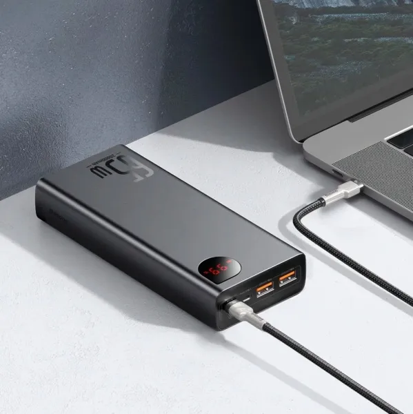 Аккумулятор Baseus Adaman Metal Digital Display Power Bank 20000 mAh 65W Black 4