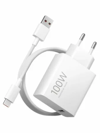 Зарядное устройство Xiaomi 100W HyperCharge+кабель USB Type-A-Type-C (MDY-19-ER) (1)