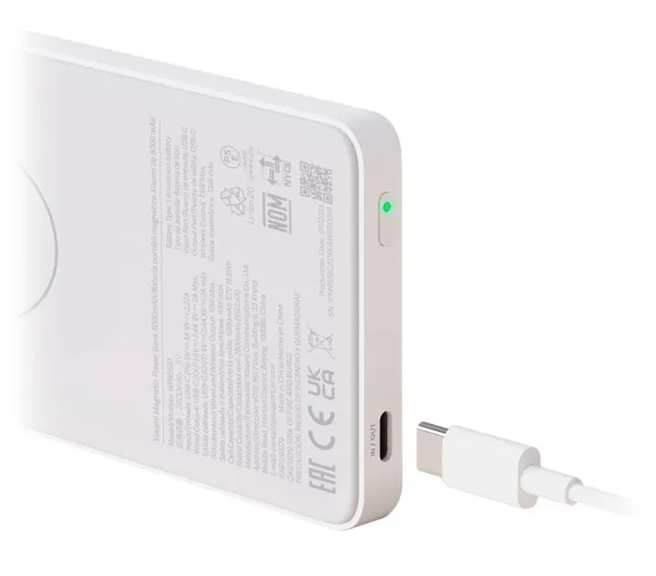 Аккумулятор Xiaomi Magnetic Power Bank 7.5W 5000 mAh White 4