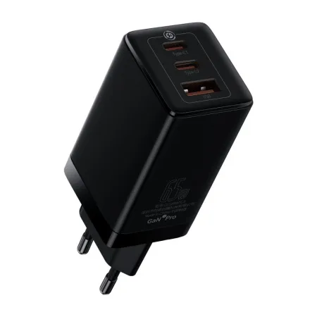 Блок быстрой зарядки Baseus GaN5 Pro Fast Charger 2C+U 65W Black 1
