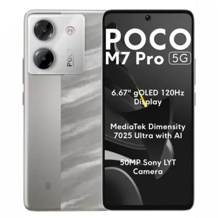 Смартфон Xiaomi Poco M7 Pro Серебристый 1