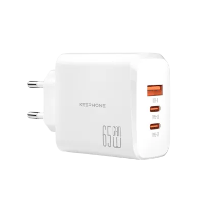 Блок быстрой зарядки KEEPHONE 3-port GaN Charger 65W