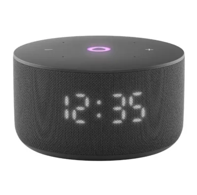 Яндекс Мини 3 с часами черн 1