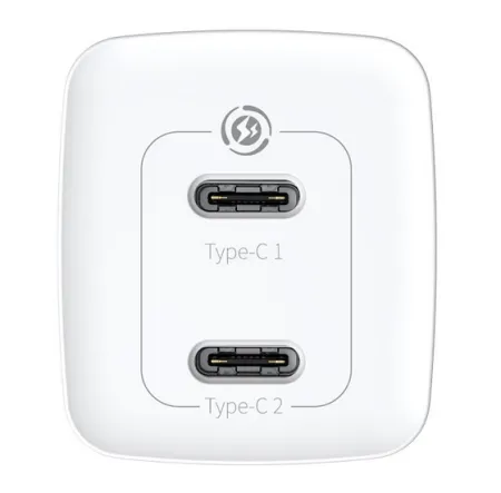 Блок быстрой зарядки Baseus GaN2 Lite Quick Charger C+C 65W White 2