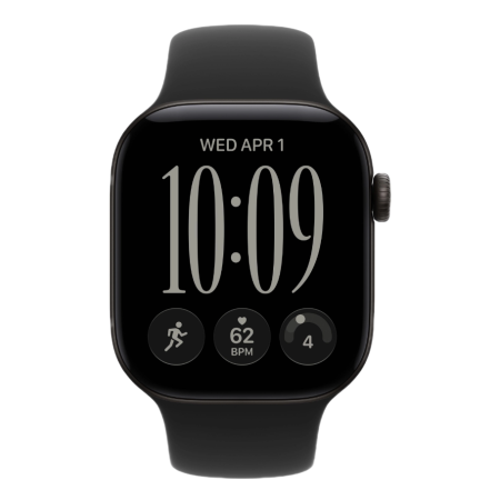Смарт-часы Apple Watch S12 Black Aluminium Case Black Sport Band 2