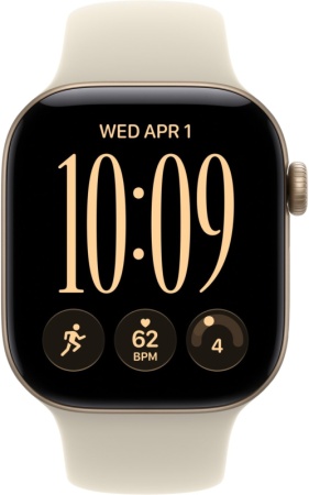 Смарт-часы Apple Watch S12 Light Gold Aluminium Case Sand Sport Band 2