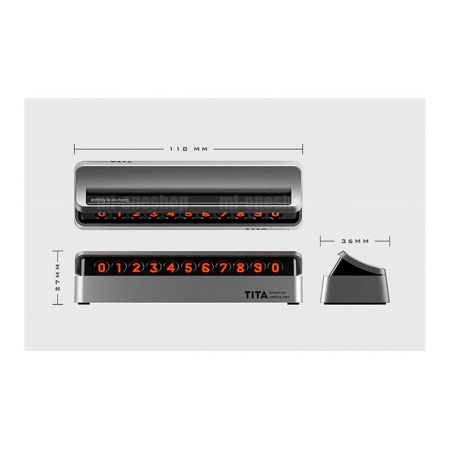 BCASE TITA Temporary Parking Card Silver_1