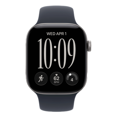 Смарт-часы Apple Watch S12 Space Gray Case Navy Blue Sport Band 2